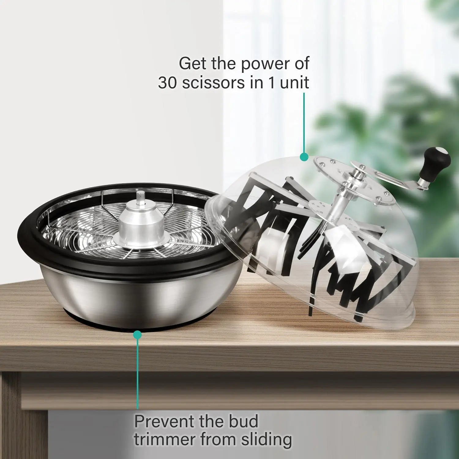 Greenzech Industrial Manual Bowl Leaf Trimmer 16"/19" – Stainless Steel Hydroponic Bud Trimming Machine