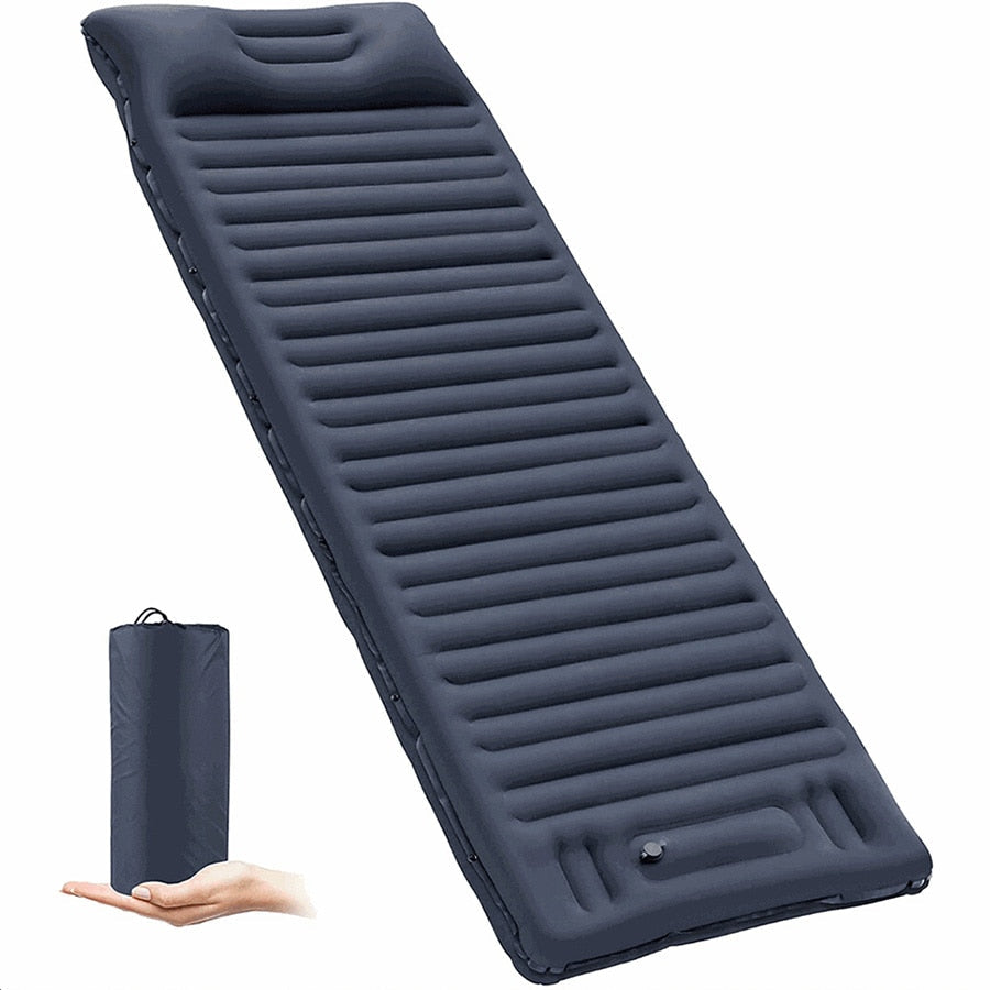 Self Inflatable Air Mattress Ultralight Hiking Camping Mat Thicken 10cm Sleeping Pad for Tent Backpacking Traveling Climbing