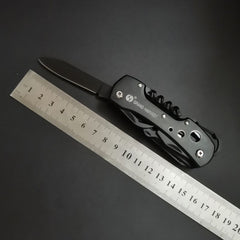 Black Multifunction Swiss Knife Outdoor Camping Survival Army Folding Knife EDC Multi Purpose Tool