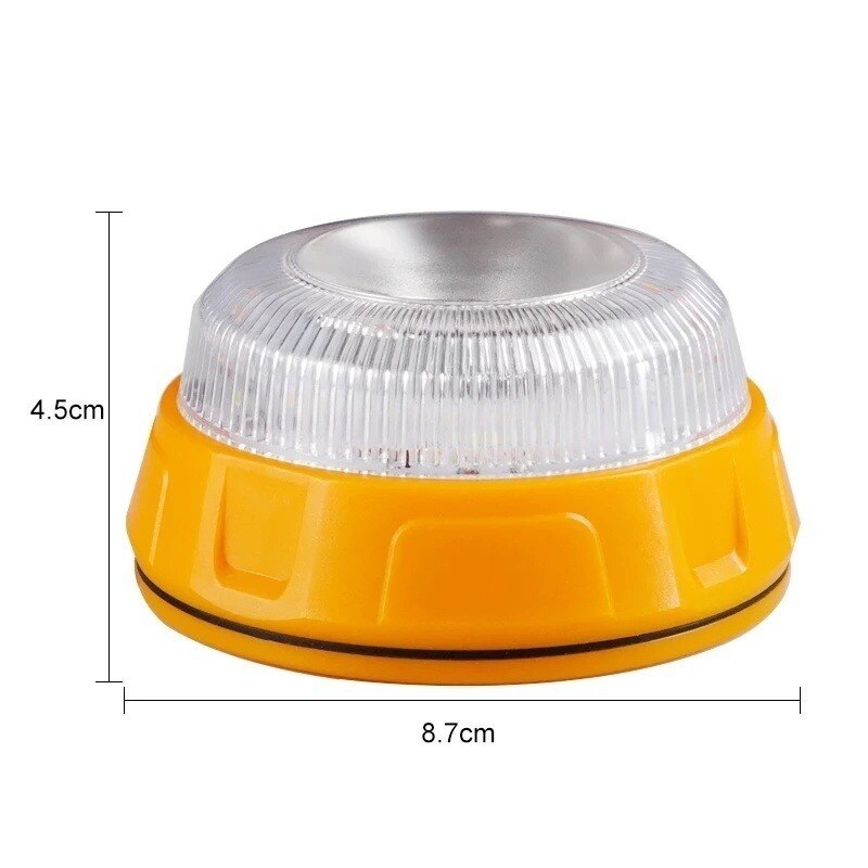 LED Emergency Strobe Beacon Help Flash Light Magnetic Roadside Traffic Safety Warning Light Sign Car Repairing Outdoor Camping