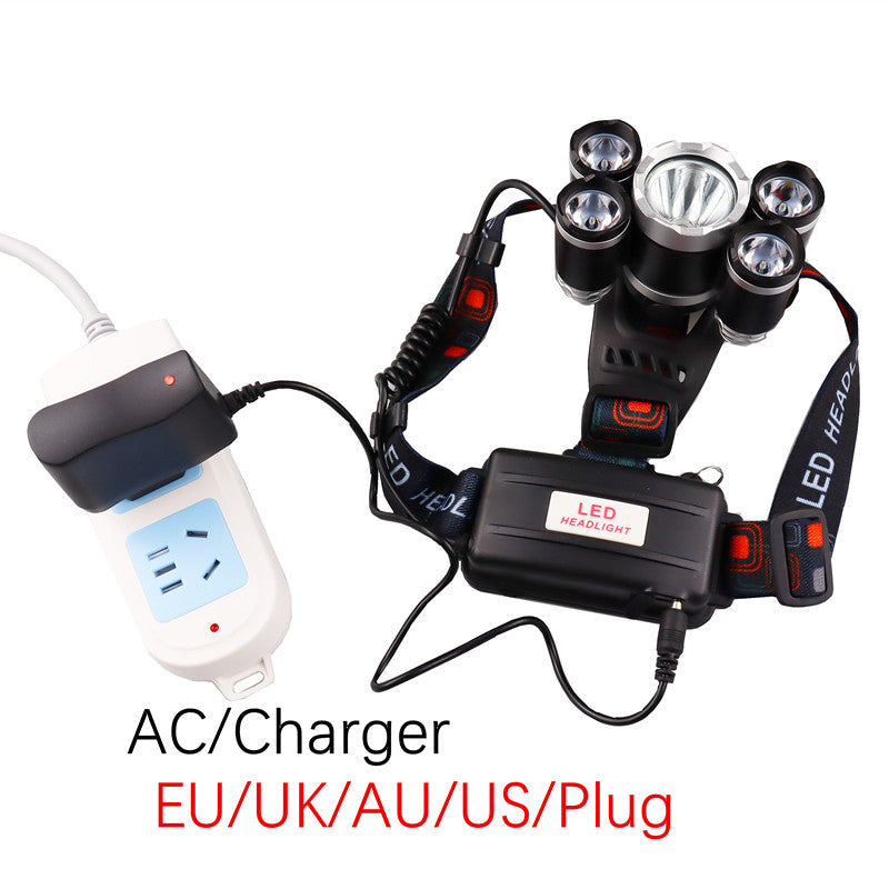 Rechargeable zoom led headlamp Fishing headlight Torch Hunting head lamp Camping Headlamp Flashlight head light