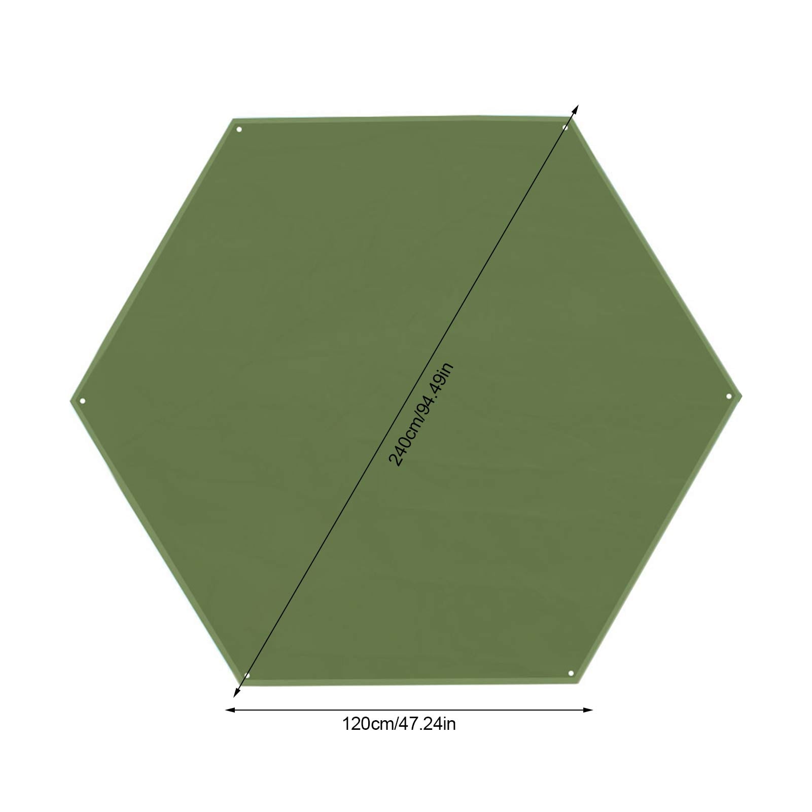 Outdoor Waterproof Camping Tarp Multifunctional Picnic Beach Mat Tent Footprint Tent Footprint Hexagonal Moisture-proof Pad