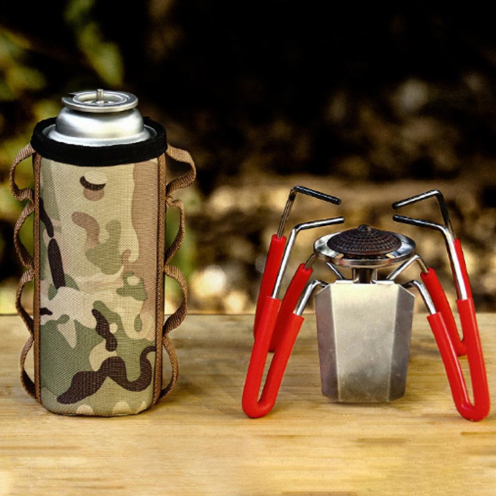 Ultralight Outdoor Camouflage Camping Gas Tank Protect Cover Air Bottle Protective Case Tool Camping Equipment