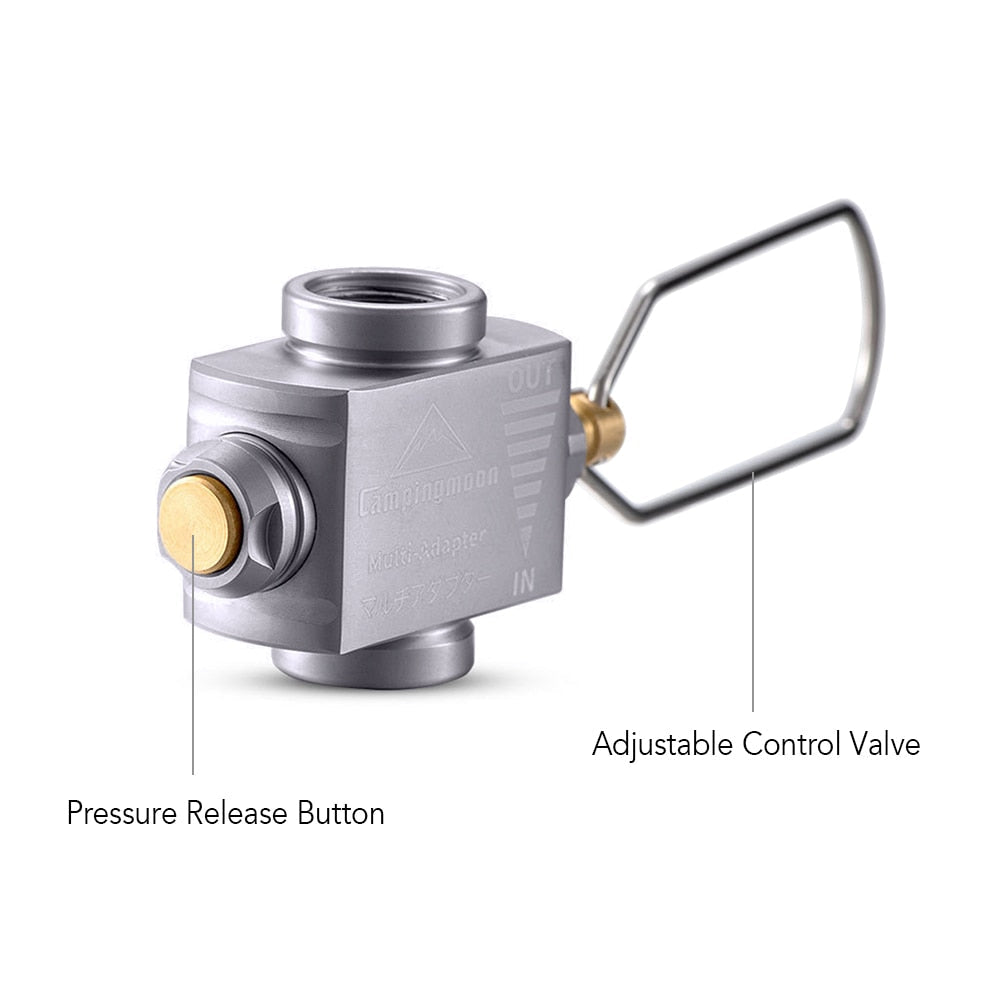 Gas Stove Adapter Gas Save with Butane Adapter Camping Stove Refill Adapter Butane Converter for Camping Backpacking Hiking