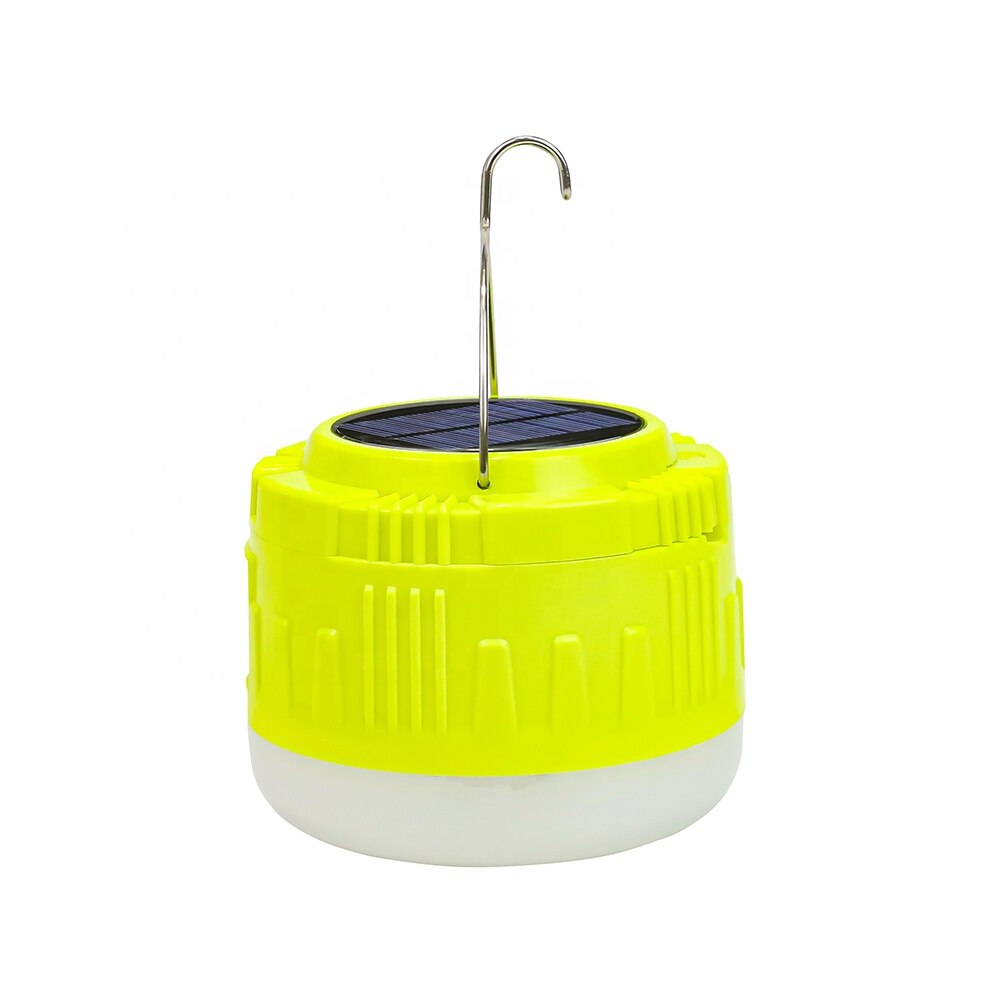 USB Solar LED Camping Light Charger Phone Recharchable Emergency Light Bulbs Outdoor Portable Lanterns Work Tent Lights For BBQ