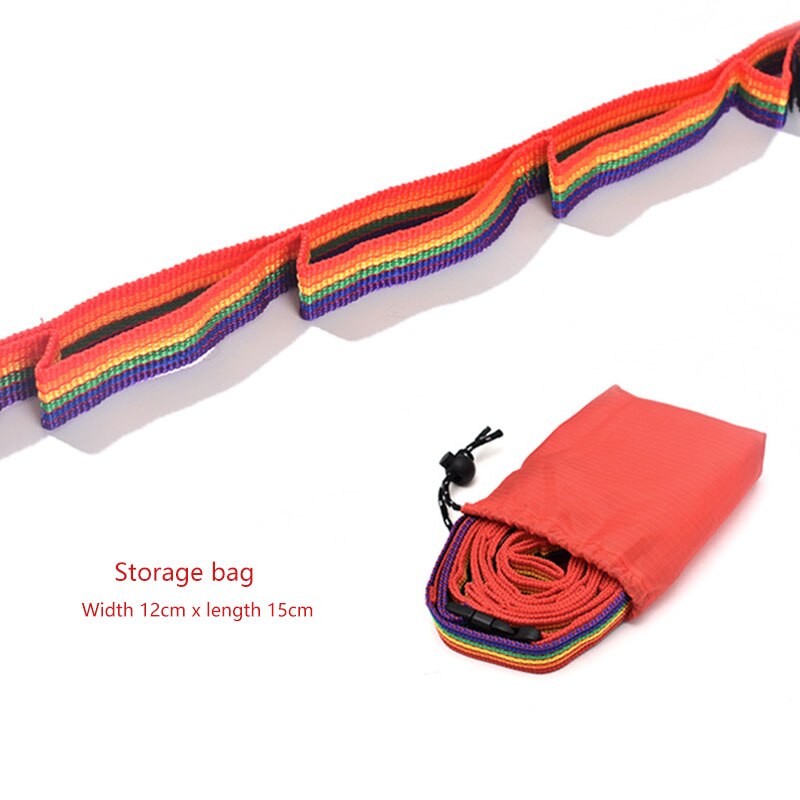 Outdoor Camping Tent Storage Lanyard Picnic Clothesline Rainbow Strap Durable Adjustable Long Bundled Rope Tent Rope Accessories