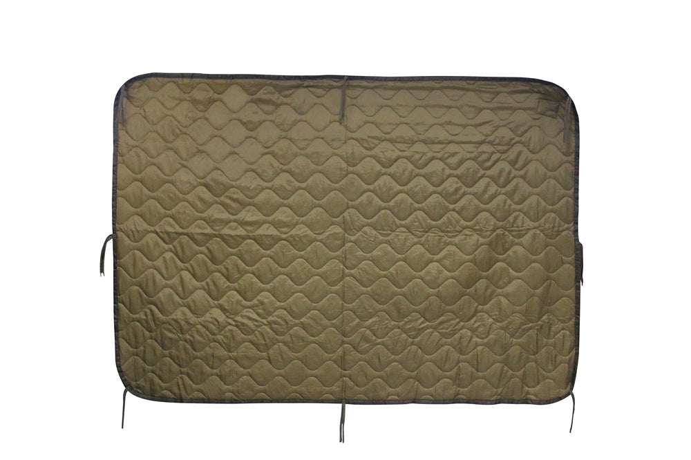 Military Tactical Army Poncho Liner Camouflage Water Repellent Woobie Quilted Blanket Suitable for Camping, Shooting, Hunting
