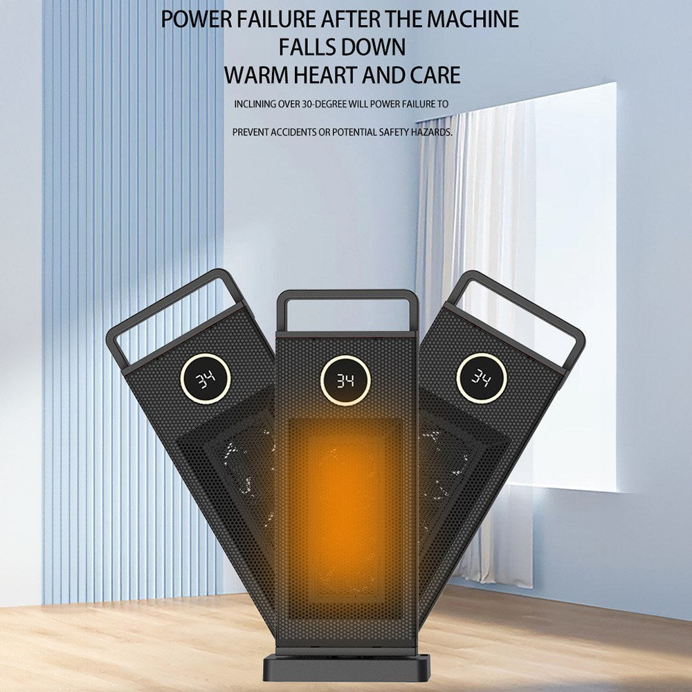 Portable 2000W PTC Ceramic Space Heater with Timer, Oscillation & Safety Features for Indoor Use