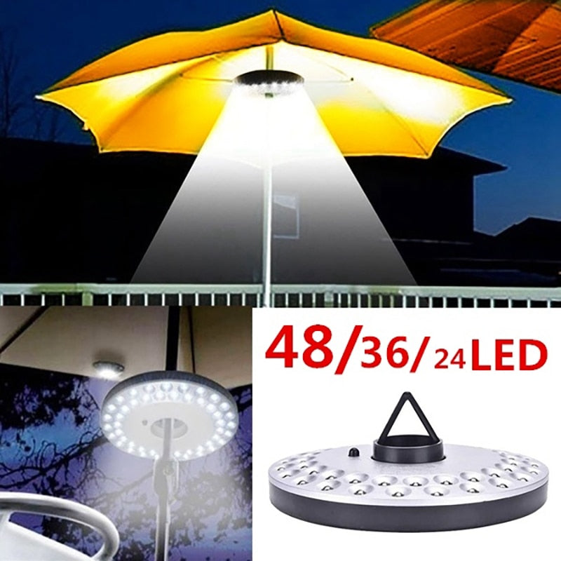 Dedicated To Camping Lights Durable Portable Pole Light 48/36/24 Led Bulb Outdoor Garden Lantern Poles Umbrella Night Lights