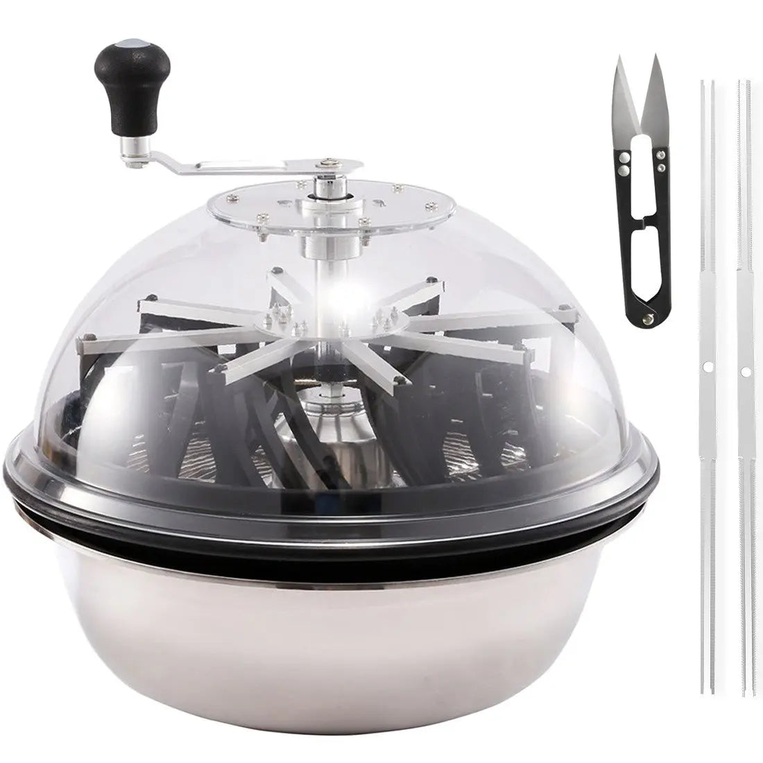 Greenzech Industrial Manual Bowl Leaf Trimmer 16"/19" – Stainless Steel Hydroponic Bud Trimming Machine