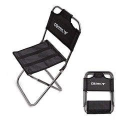 Outdoor Mini Foldable Aluminum Alloy Cloth Back Fishing Chair Portable Family Picnic Camping Stool