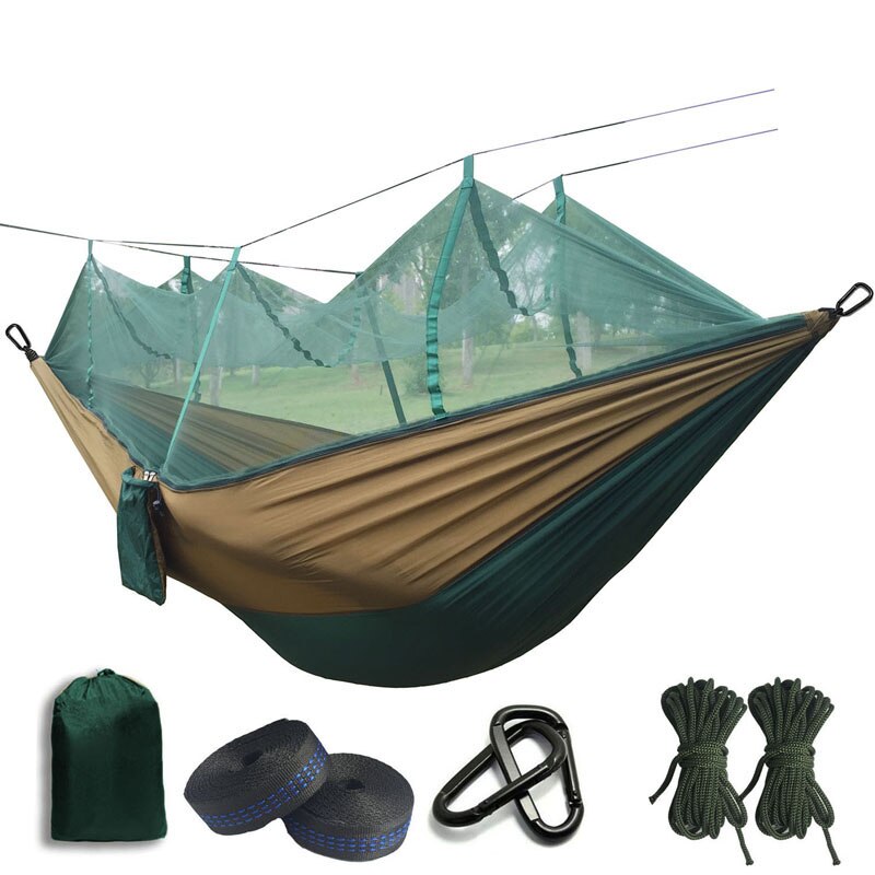 Ultralight Mosquito net Parachute Hammock with Anti-mosquito bites for Outdoor Camping Tent Using sleeping