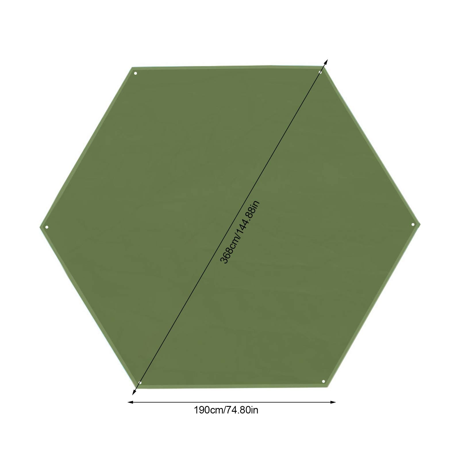 Outdoor Waterproof Camping Tarp Multifunctional Picnic Beach Mat Tent Footprint Tent Footprint Hexagonal Moisture-proof Pad