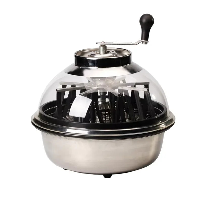 Greenzech Manual Bowl Leaf Trimmer 16"/19"/24" – Industrial Hand-Crank Carbon Steel Hydroponic Bud Trimming Machine with Upgraded Gears