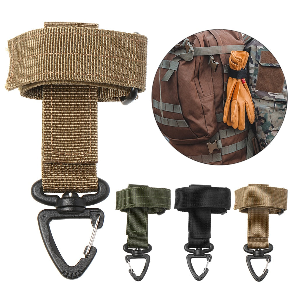 Glove Hook Safety Clip Outdoor Gloves Climbing Rope Storage Buckle Anti-lost Adjust Camping Glove Hanging Buckle