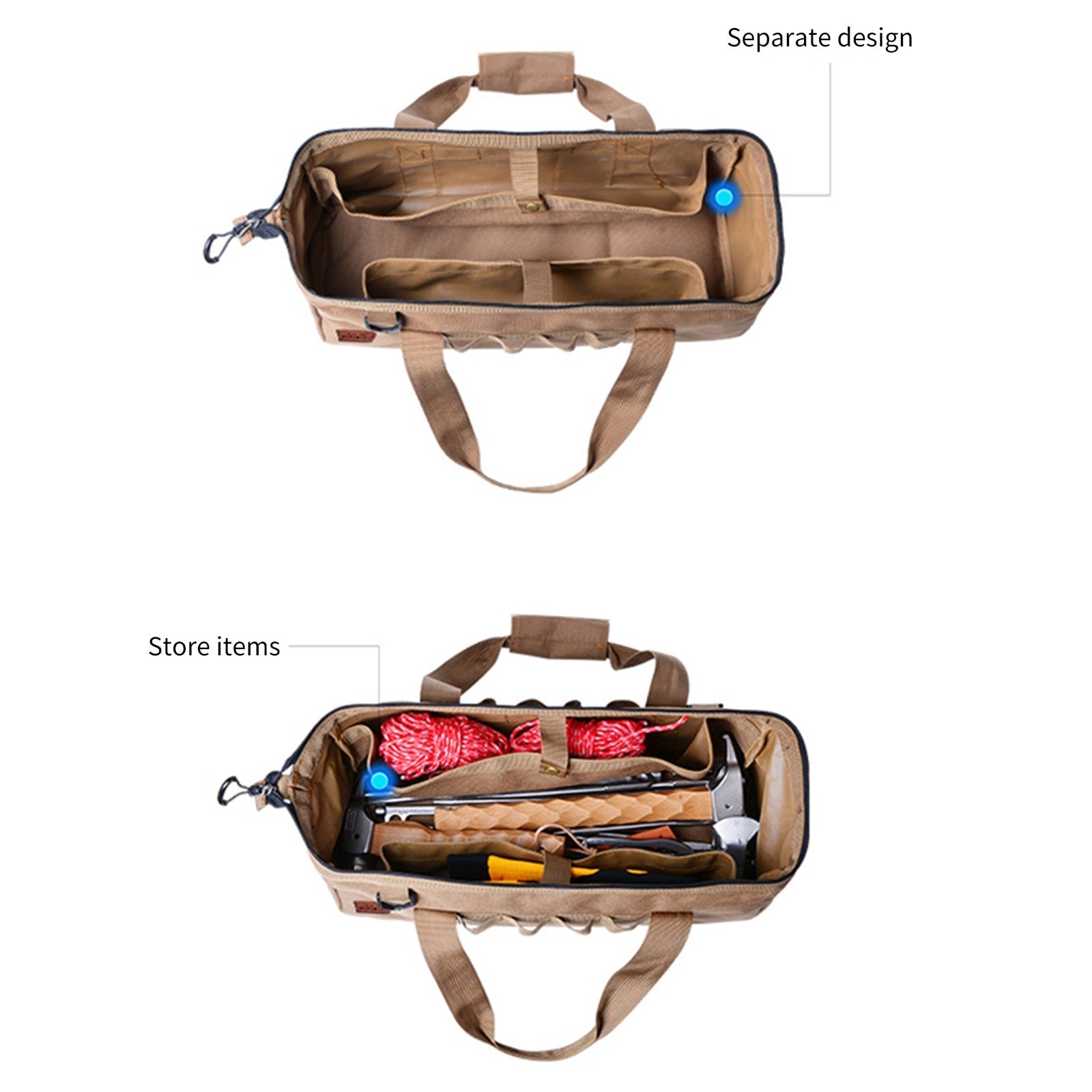 Tool Storage Bag Multiple Purpose Carry Bag Large Capacity Camping Accessories Tool Bag Sundry Box Outdoor Tent Peg Nails Bags