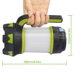Camp Lamp LED Camping Light USB Rechargeable Flashlight Dimmable Spotlight Work Light Waterproof Searchlight Emergency Torch