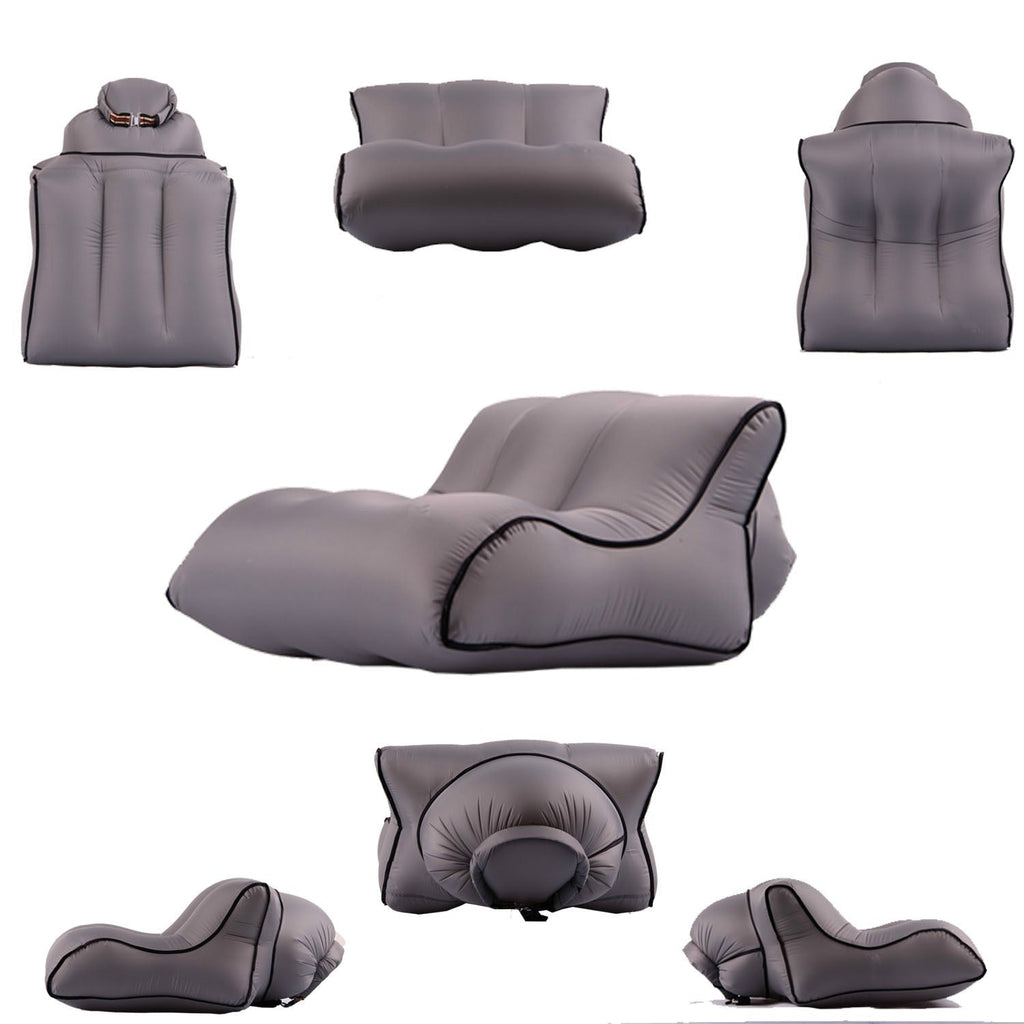 Camping Inflatable Armchair Air Sofa Chair Beach Inflatable Couch Beach Inflatable Chair Summer Pool Beach Foldable Lounger Sofa