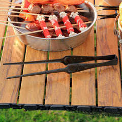 Kitchen Food Tongs Stainless Steel Barbecue Tongs or Cowhide Cover Kitchen Tong For Baking Cooking Outdoor Camping Barbecue Tool