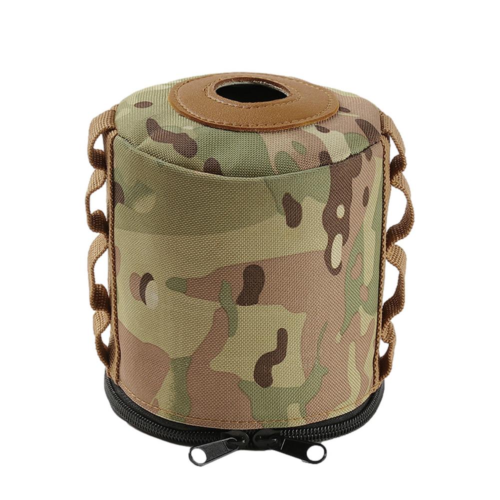 Ultralight Outdoor Camouflage Camping Gas Tank Protect Cover Air Bottle Protective Case Tool Camping Equipment