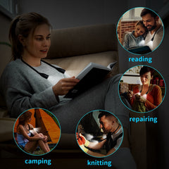 Rechargeable Neck Lamp Reading Lamp LED Night Lights Flashlight Lampe Lightweight Camping Read Lamp BBQ USB Booklight