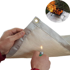 Barbecue Fire Mat Camping Fireproof Cloth Picnic BBQ Heat Insulation Pad High Temperature Anti-Scald Flame Retardant Cloth