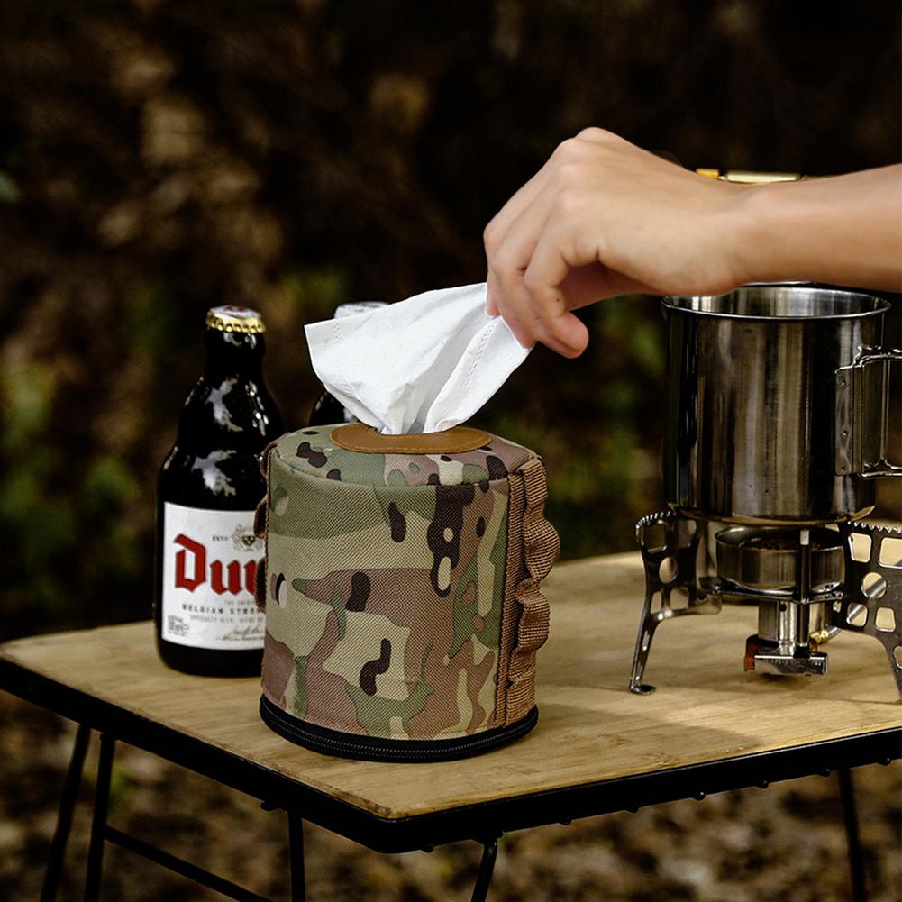 Ultralight Outdoor Camouflage Camping Gas Tank Protect Cover Air Bottle Protective Case Tool Camping Equipment