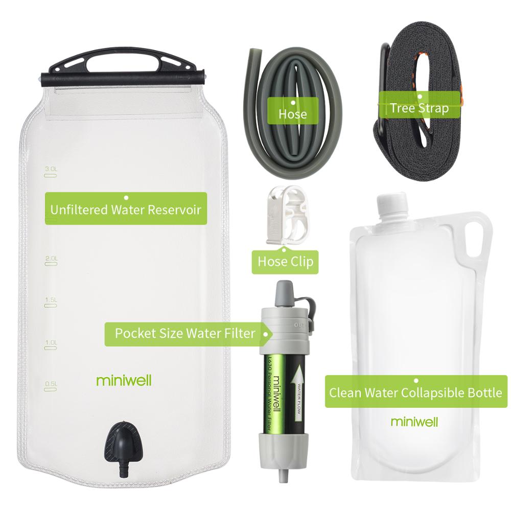 Outdoor water filter Gravity Water Filter System for hiking,camping,survival and travel