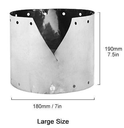Titanium Ultra-light Wind Shield For Gas-burner Alcohol Stove Portable Folding Camping Equipment Outdoor Cooking Guard
