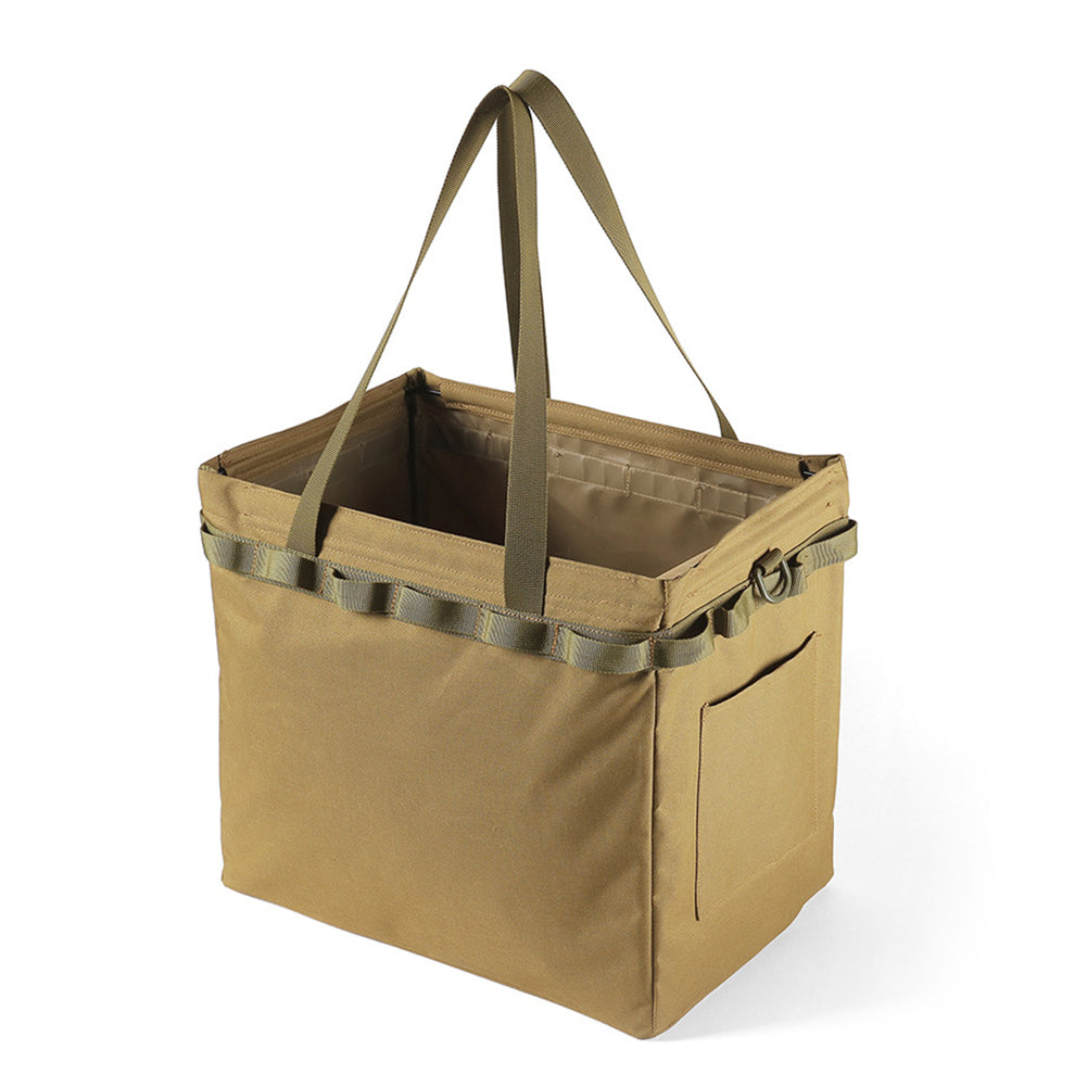 Outdoor Camping Picnic Bag Multi-Pocket Oxford Cloth Storage Bag Large Capacity Handbag Folding Thermal Drink Carrier Lunch Box