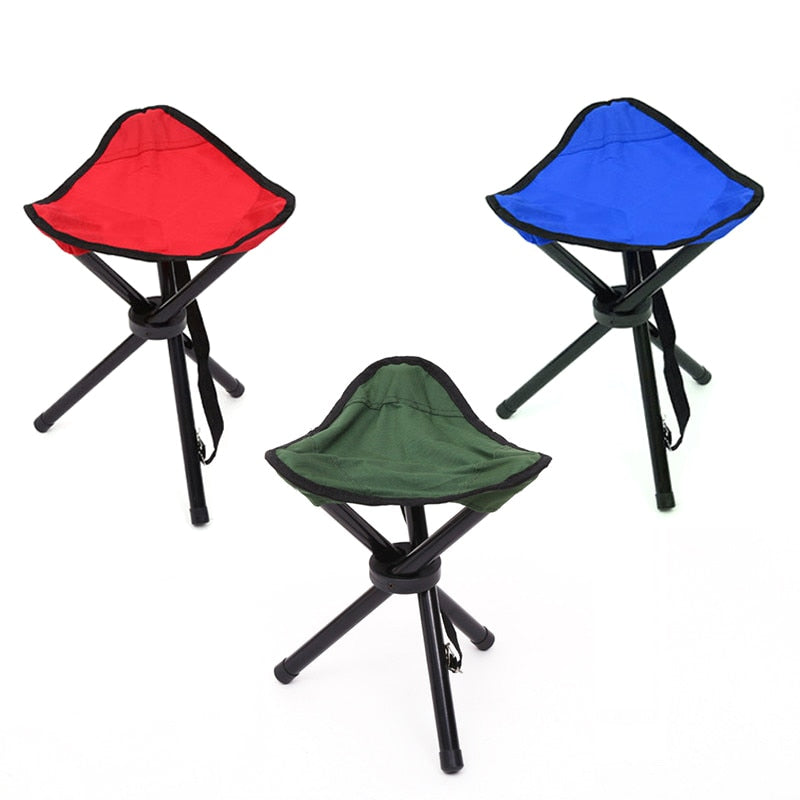 Tri-Leg Stool Folding Camping Bench Portable Fishing Chair for Camping