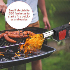 Handheld Electric BBQ Fan Air Blower for Outdoor Camping Picnic Barbecue Cooking Tool Outdoor Electric BBQ Fan Grill Accessories