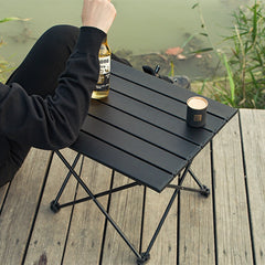 Portable Outdoor Camping Folding Table Detachable Fishing Picnic Ultra-light Mini Desk with Storage Bag For Camp Hiking