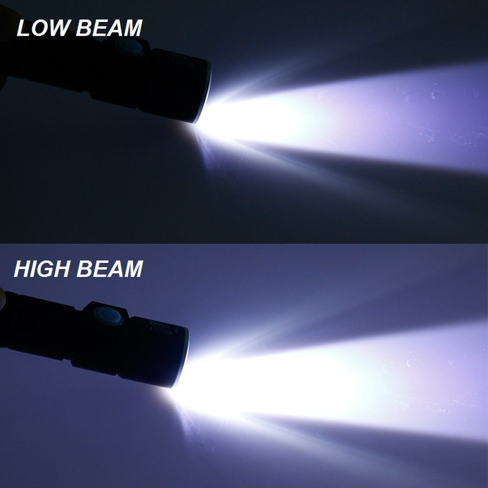 USB Built-in battery Rechargeable lasting Flashlight Q5 3 modes mini Zoom Light flash Waterproof Tactical Camping Bike Torch