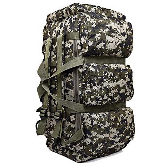 90L Large Capacity Men&#39;s Military Tactical Backpack Waterproof Oxford Hiking Camping Backpacks Wear-resisting Travel Bag