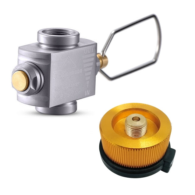 Gas Stove Adapter Gas Save with Butane Adapter Camping Stove Refill Adapter Butane Converter for Camping Backpacking Hiking