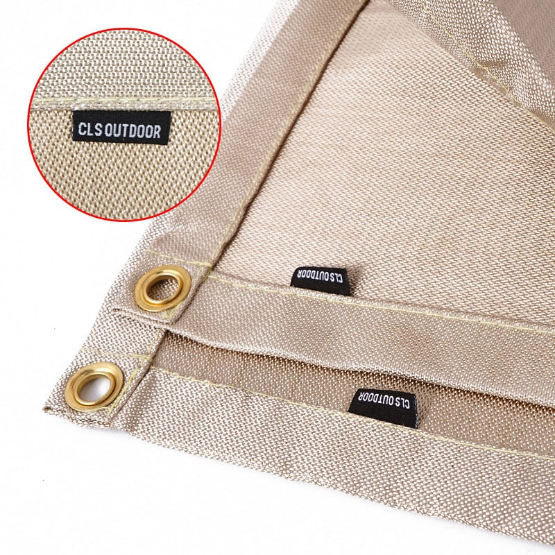 Barbecue Fire Mat Camping Fireproof Cloth Picnic BBQ Heat Insulation Pad High Temperature Anti-Scald Flame Retardant Cloth