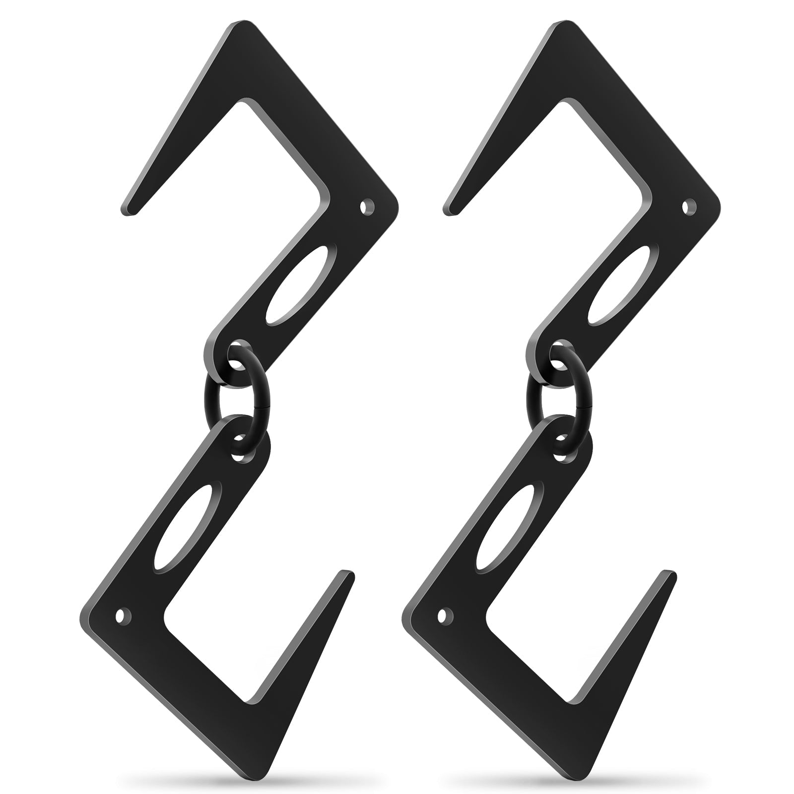 2pcs/set Lantern Hooks Hanger S Hook Carbon Steel Bonfire Hanger Hook Outdoor Camping Multi-Functional