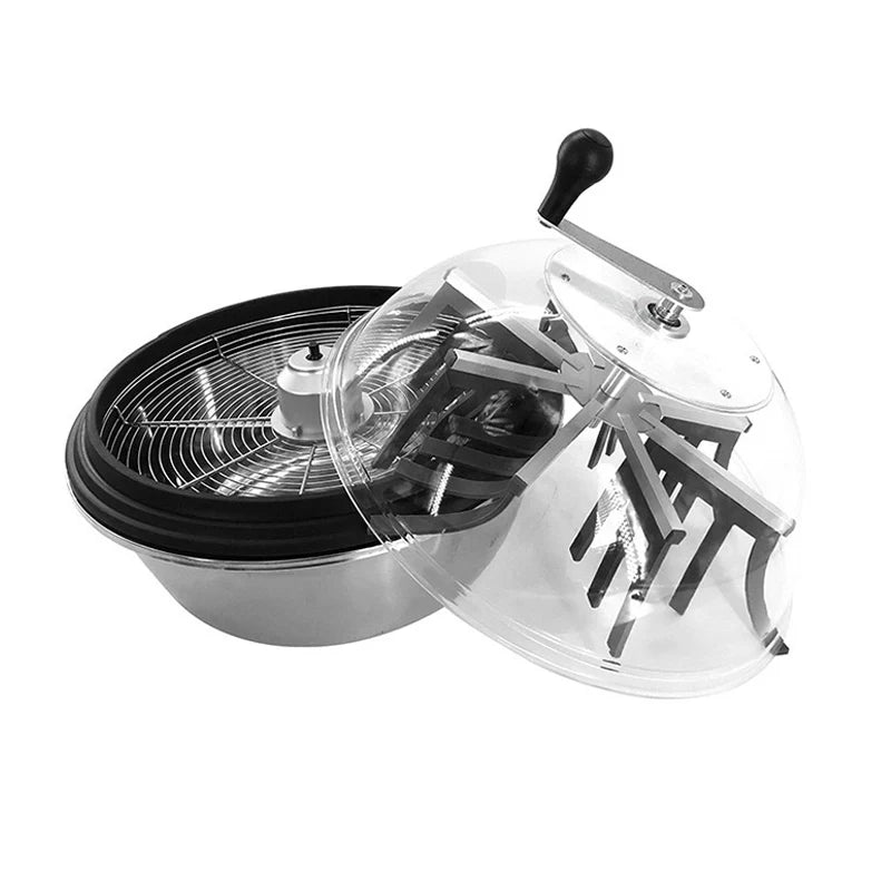 Greenzech Stainless Steel Bowl Leaf Trimmer 16"/19"/24" – Hand-Actuated Hydroponic Bud Trimming Machine for Herbs & Flowers