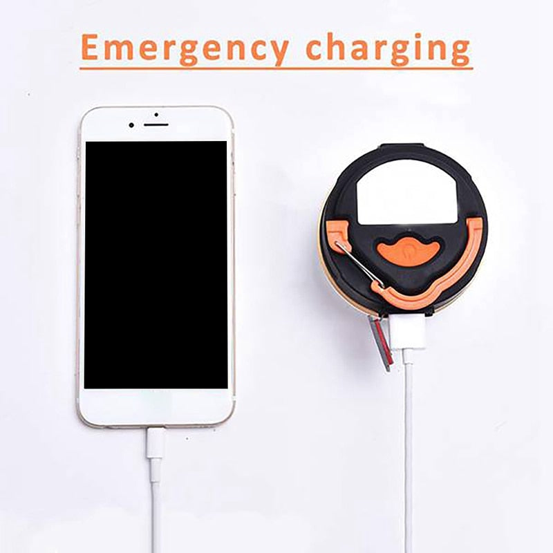 LED Camping Lantern Rechargeable Mini Rechargeable Tent Light USB Rechargeable For Emergency Outdoor Power Outage Hiking