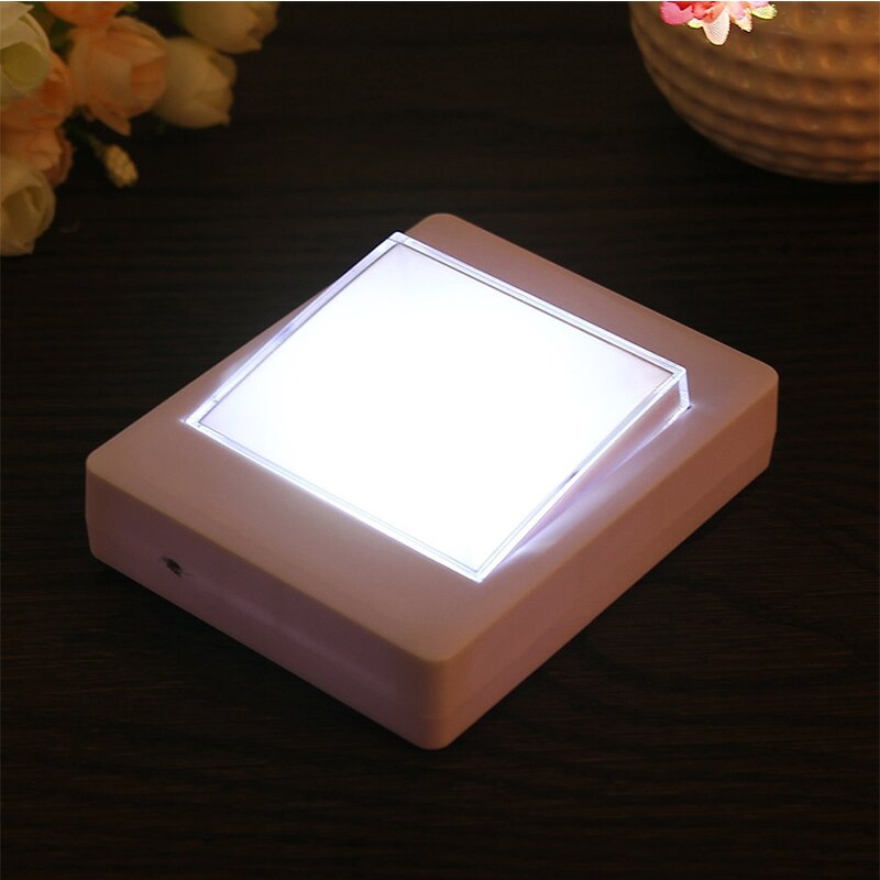 Ultra Bright COB LED Wall Light Night Lights Camp Lamp Battery Operated with Switch Magic Tape for Garage Closet Bedroom