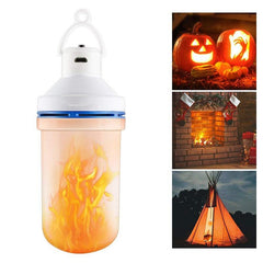 5V 108LEDs USB Two-way Flame Light Simulation Dynamic Emergency Light Home Atmosphere Lamp Outdoor Camping Emergency Flame Light