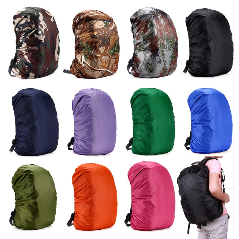 45L Lightweight Nylon Water-resistant Waterproof Backpack Rain Cover Raincoat For Camping Hiking Travel Outdoor