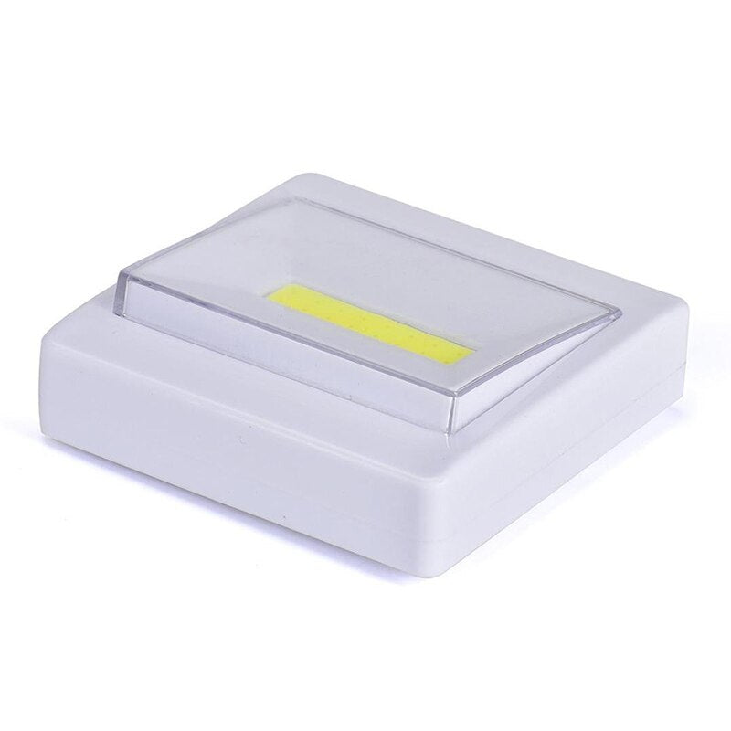 Ultra Bright COB LED Wall Light Night Lights Camp Lamp Battery Operated with Switch Magic Tape for Garage Closet Bedroom