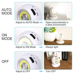 Motion Sensor Light Wireless Battery Powered Wall Lamp USB Rechargeable Outdoor Indoor Door Torch Night Light Security Light