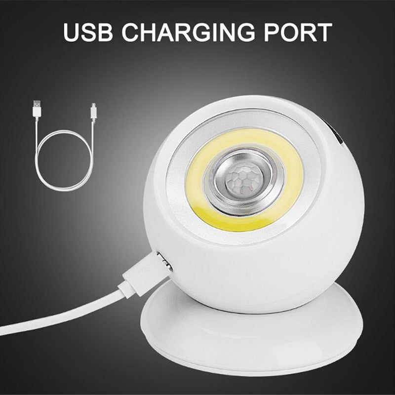 Motion Sensor Light Wireless Battery Powered Wall Lamp USB Rechargeable Outdoor Indoor Door Torch Night Light Security Light