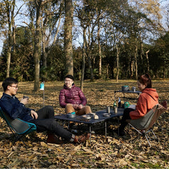 Outdoor Camping Desk Aluminum Alloy Folding Table Portable Picnic Fishing Beer Table Lightweight Rain-Proof Detachable