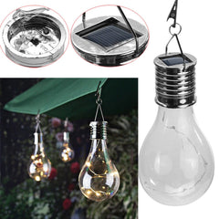 Hanging Solar LED Light Bulb Lamp Waterproof Solar Rotatable Outdoor Garden Camping Hanging LED Light Lamp Bulb Night Light