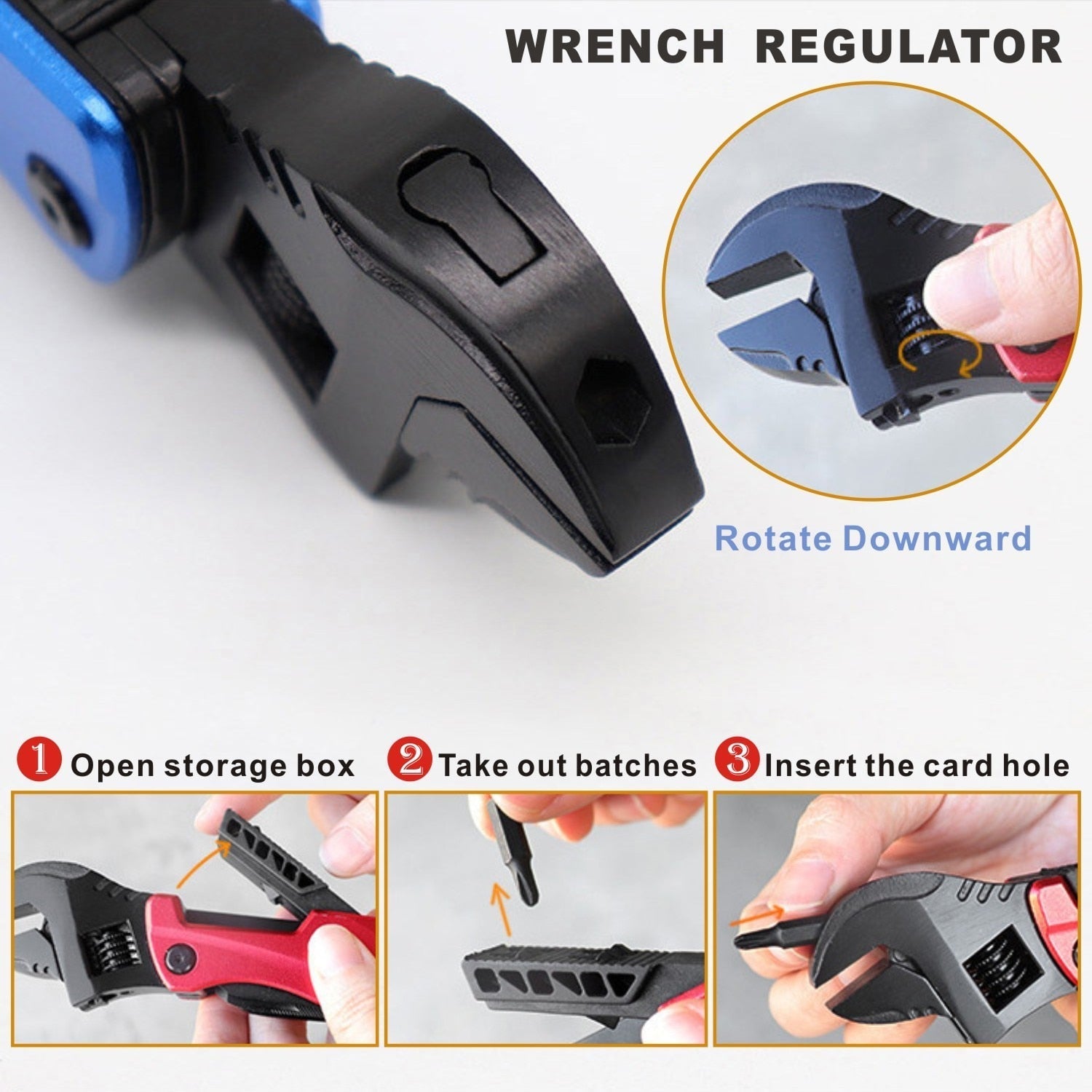 Multi Outdoor Camping Tools Adjustable Wrench/Car Multi-function Lifesaving Hammer Mini Pockets Multifunctional Tool