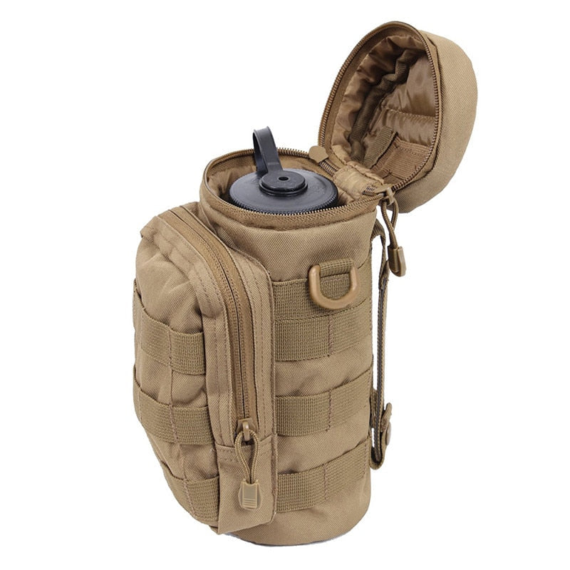 Outdoors Molle Water Bottle Pouch Tactical Gear Kettle Waist Shoulder Bag for Army Fans Climbing Camping Hiking Bags